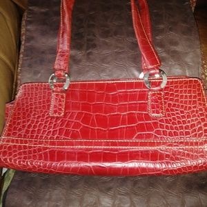 Tommy Hill alligator pattern purse